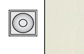 Розетка декоративная для дверей Profil Doors серия X, Пекан Белый